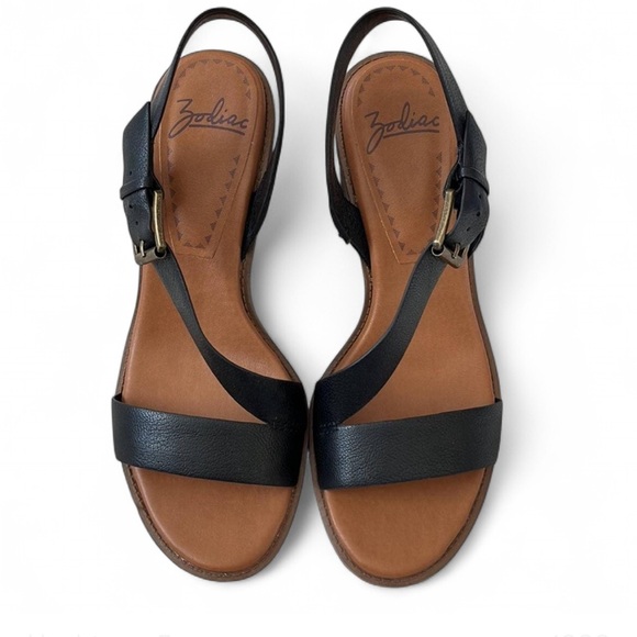 Zodiac Shoes - Zodiac Ivy Black Block Heel Women’s Sandals – Size 9